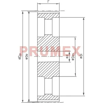 Řemenice 80 14M 170 optibelt ZRS s předvrtanou dírou