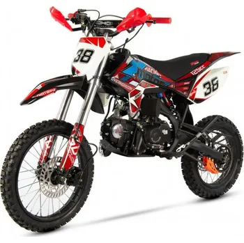 malá motorka Pitbike XB38 125cc 4T el.start červený