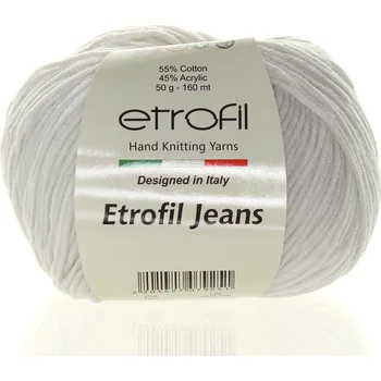 Příze Etrofil Jeans bílá 027