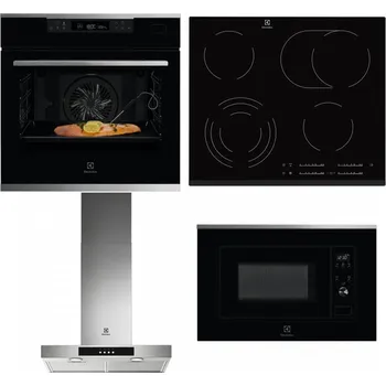 Set domácích spotřebičů ELECTROLUX KOBCS31X + ELECTROLUX EHF6547FXK + ELECTROLUX LFT426X + ELECTROLUX LMS2203EMX