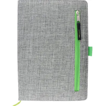 Kuchyňská minutka Linkovaný blok A5 s přední kapsou na zip a poutkem Cotillon - C G01.4124.41