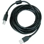 GEMBIRD Kabel USB 2.0 A-B propojovací 4,5m Premium (černý, ferit, zlacené kontakty)