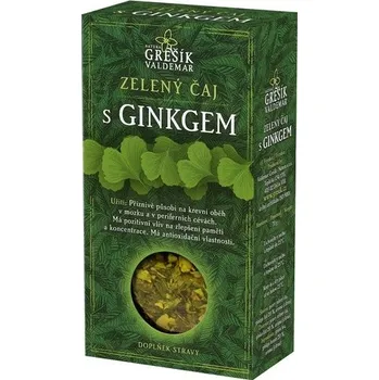 Lék na srdce, cévy a krev GREŠÍK - NATURA | Grešík ZELENÝ ČAJ S GINKGEM 70 g