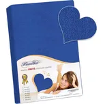 Froté prostěradlo 180x200 cm tmavě modrá