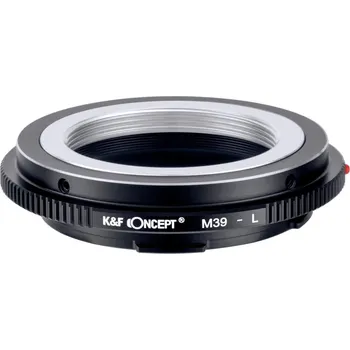 Redukce K&F Concept z objektivu M39 na LEICA L (Umožní nasadit objektivy se závitem M39 na fotoaparáty Panasonic S, Leica SL / TL, Sigma fp)