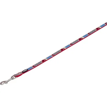 Vodítko pro psa Nobby STYLE vodítko červené nylon M-L 1,20m 20mm