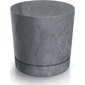 Pěstitelství Květináč TUBOS P BETON EFFECT odstín marengo matný, varianta 14,8 cm