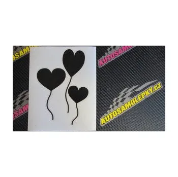 Samolepící dekorace SAMOLEPKA Balónky srdíčka (17 - šedá) NA AUTO, NÁLEPKA, FÓLIE, POLEP, TUNING, VLASTNÍ TEXT, TISK, AUTOSAMOLEPKY.cz, POLEPY, OBRÁZEK, LOGO, SAMOLEPKY