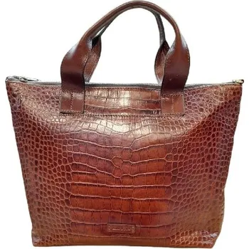 Gianni Conti dámská kožená kabelka kroko světle hnědá 9493014TAN