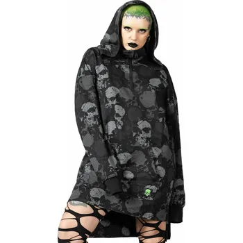 Pánská mikina mikina s kapucí unisex - Tzompantli Oversized - KILLSTAR - KSRA007519 - XS