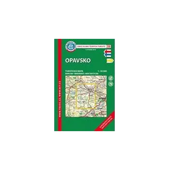 Skládaná mapa Opavsko - turistická (59) 58 x 90 cm