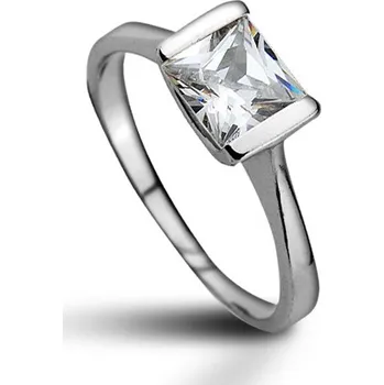 Prsten Šperky4U Stříbrný prsten se zirkonem, vel. 58 - velikost 58 - CS2019-58