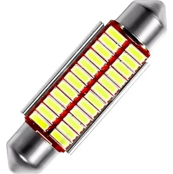 Auto-moto Rabel 24V 41 - 42 mm Canbus 24 smd 4014 C10W C15W SV8,5 bílá + stabilizátor