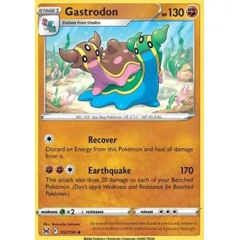 Sběratelská karetní hra Pokémon LOR 102/196 Gastrodon - Lost Origin Stav: Near Mint, Verze: REVERSE HOLO