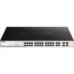 D-Link DGS-1210-28MP 28-port Gigabit Smart+ PoE Switch, 24x GbE PoE+, 4x RJ45/SFP, PoE 370W