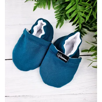 Capáčky Kulišárny Nízké capáčky barefoot s fleesem TEAL VELIKOST: 4 délka stélky: 14cm