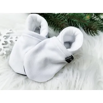 Capáčky Kulišárny Nízké capáčky barefoot s fleesem SNOW White VELIKOST: 2 délka stélky: 12cm