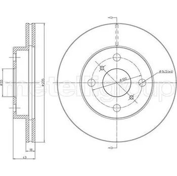 Brzdový kotouč Brzdový kotouč METELLI 23-0552C