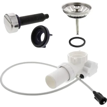 Granitový dřez Sada pro předělání na excentrické ovládání Blanco 118979 + 119293, pro klasickou výpusť, vč. knoflíku