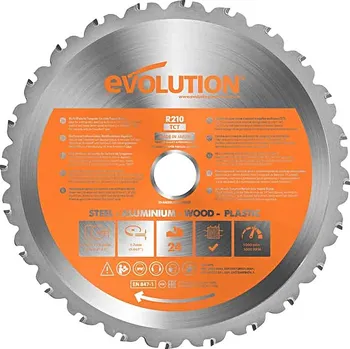 Pilový kotouč EVOLUTION EV021024 210x25,4mm (24Z) univerzální pilový kotouč