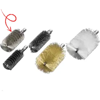 Drátěný kartáč LESSMANN Kartáč na trubky, D22x100, W3/8, rovný nerezový drát 0,2mm, Lessmann 502.422