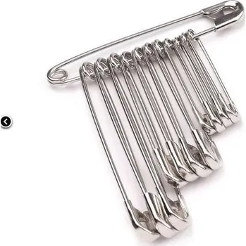 Nástroj na niť a příze spínací špendlík směs velikostí - vel. 0-3 stříbrný