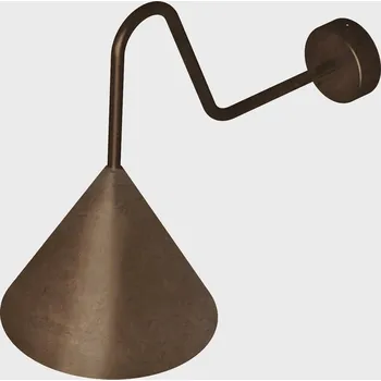 Nástěnné svítidlo Il Fanale Cone, nástěnné kovové svítidlo v antické úpravě, 1xE14 max 10W, prům. 21cm, výška 33cm
