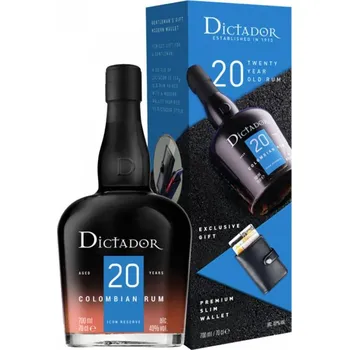 Peněženka Dictador 20YO 0,7l 40% + peněženka