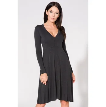 Dámské šaty Dámské šaty T146 - Tessita 38/M tmavě šedá