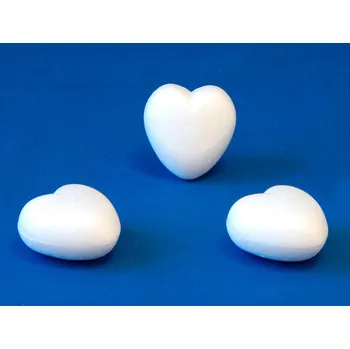 Výtvárné potřeby Polystyrenové srdce 8 cm