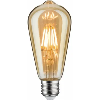Žárovka PAULMANN LED žárovka ST64 6,5 W E27 zlatá zlaté světlo 287.17