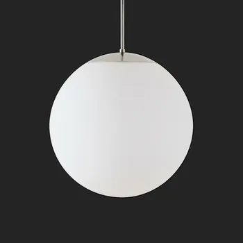 OSMONT ADR72028 ADRIA P3 HP závěsné skleněné svítidlo nerez leštěná / bílá IP40 3000 K 52W LED nouzové kombinované 3 h