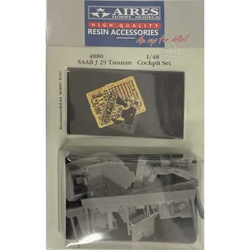 Plastikový model Aires 1/48 SAAB J 29 Tunnan cockpit set (HOBBYB)