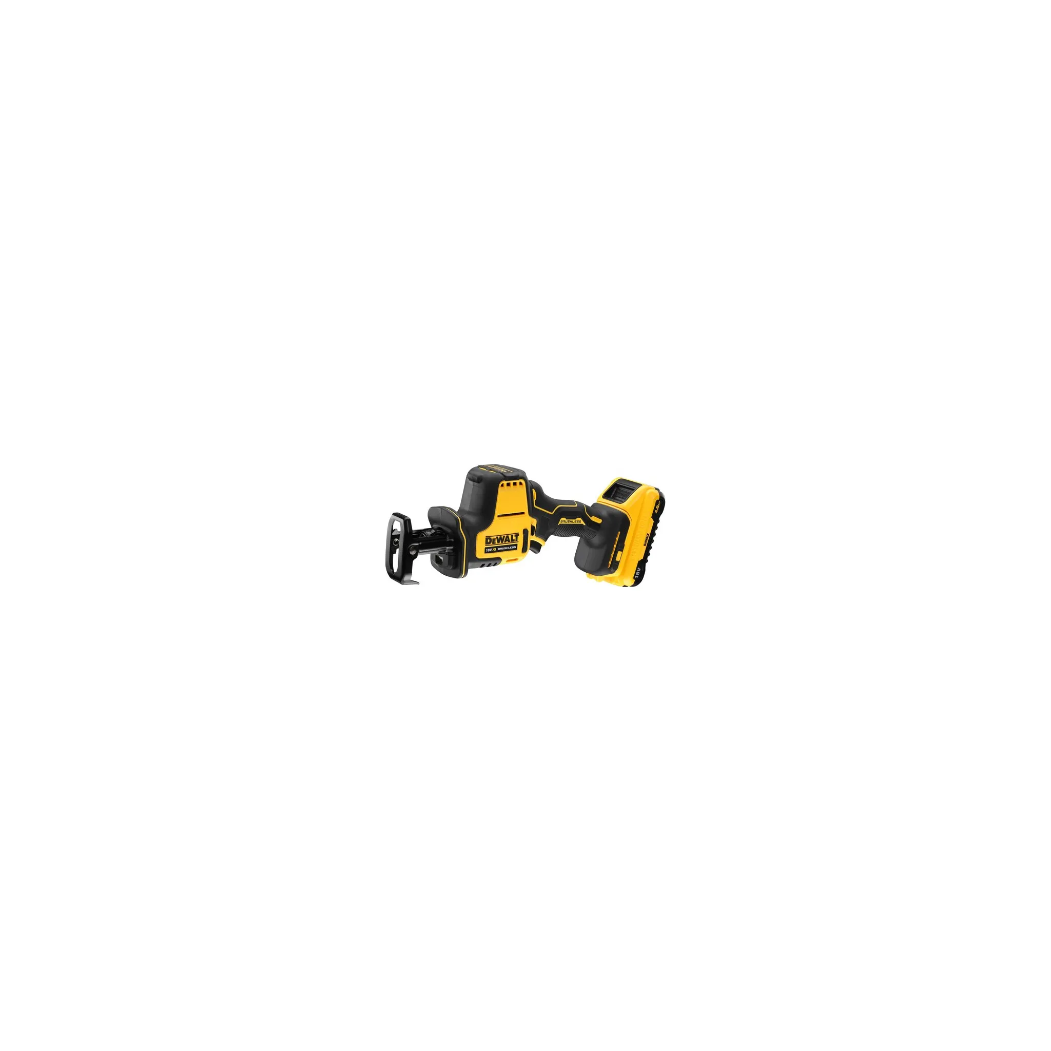 Fotografie 3 - Pila ocaska DeWALT DCS369 2x 4,0 Ah + nabíječka + Tstak