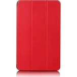 2v1 Smart flip cover + zadní plastový ochranný kryt pro Lenovo Tab P11 - červený
