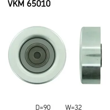 Vratná/vodicí kladka, klínový žebrový řemen SKF VKM 65010