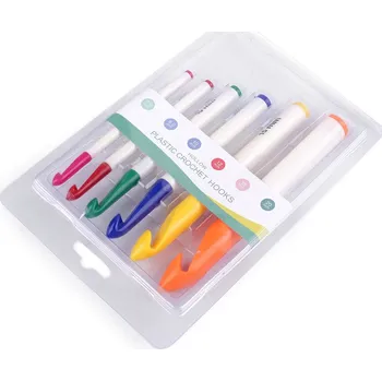 Sada háčků na háčkování, barva mix