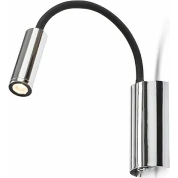 Nástěnné svítidlo RENDL SHOW nástěnná černá chrom 230V LED 3W 3000K R12897