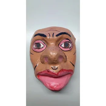 Karnevalová maska Maska papírová - černoch