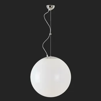 OSMONT ISI66221 ISIS L4 závěsné plastové svítidlo nerez leštěná / bílá IP40 3000 K 41W LED nouzové kombinované 3 h