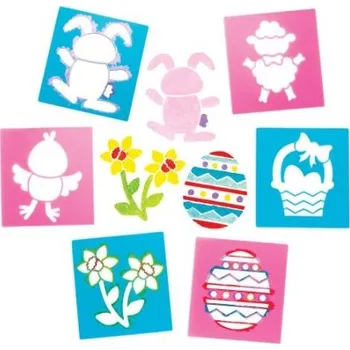 Velikonoční dekorace Velikonoční šablony (6ks) -