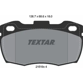 Brzdová destička Sada brzdových destiček, kotoučová brzda TEXTAR 2151901