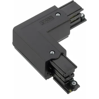 Bodové svítidlo NORDIC ALUMINIUM L-konektor 3-okruhová napájecí lišta GLOBAL Trac XTS34-2 Černá