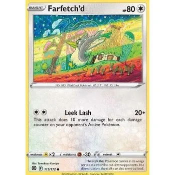 Sběratelská karetní hra Pokémon BRS 115/172 Farfetch’d - Brilliant Stars Stav: Near Mint, Verze: REVERSE HOLO