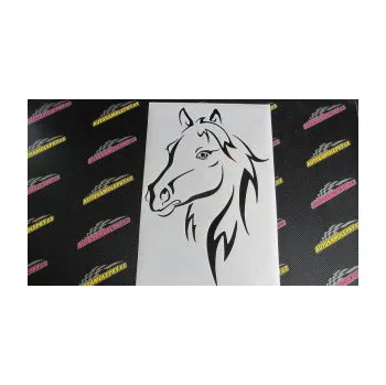 Samolepící dekorace Kůň 030 levá (12 - zelená) SAMOLEPKA NA AUTO, NÁLEPKA, FÓLIE, POLEP, TUNING, VLASTNÍ TEXT, TISK, AUTOSAMOLEPKY.cz, POLEPY, OBRÁZEK, LOGO, 3D STICKERS