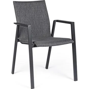 BIZZOTTO zahradní jídelní židle ODEON antracit 0663038