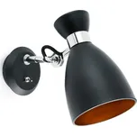 FARO RETRO nástěnná lampa, černá a měď