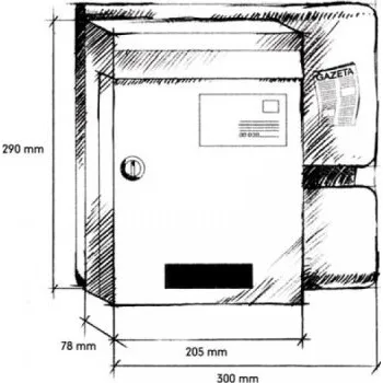 Poštovní schránka Poštovní schránka TEIRA SMG zelená