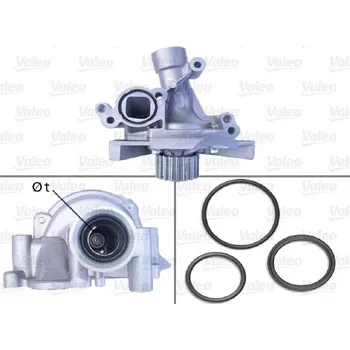 Chladič motoru Vodní čerpadlo, chlazení motoru VALEO 506918