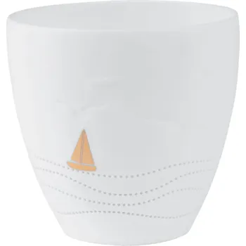 Vánoční dekorace Räder Bílý porcelánový svícen LIGHT BOAT